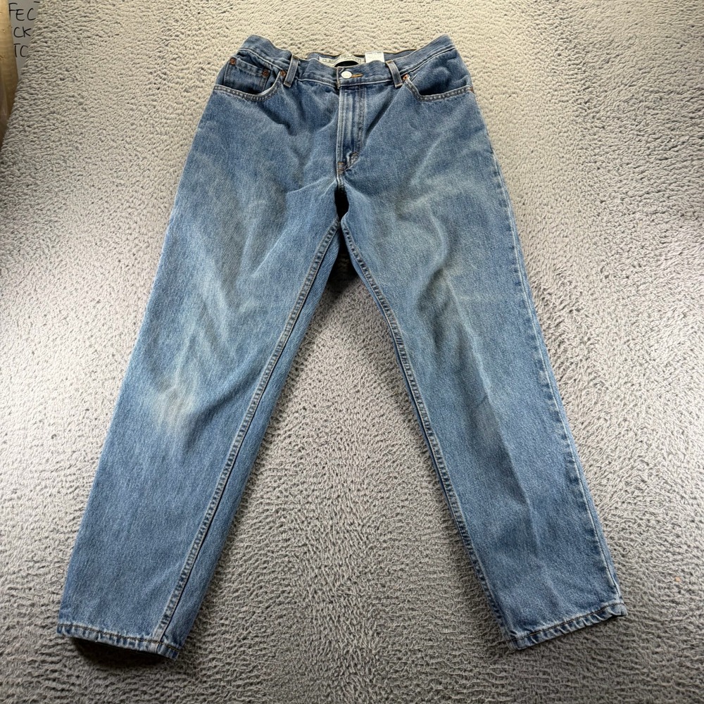 VTG Levi's 550 Jeans Womens 12 Blue Cotton Denim Tapered‎ Leg Relaxed Workwear